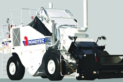 The new generation E-series Shuttle Buggy material transfer vehicle has enhanced conveyor wear resistance and an adjustable width front hopper.
