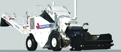 The new generation E-series Shuttle Buggy material transfer vehicle has enhanced conveyor wear resistance and an adjustable width front hopper.