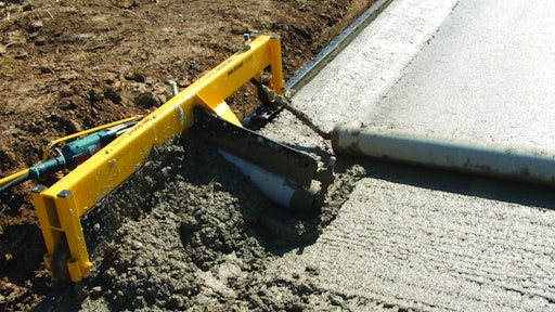 Integral Curb And Gutter Attachment From Spin Screed For Construction Pros