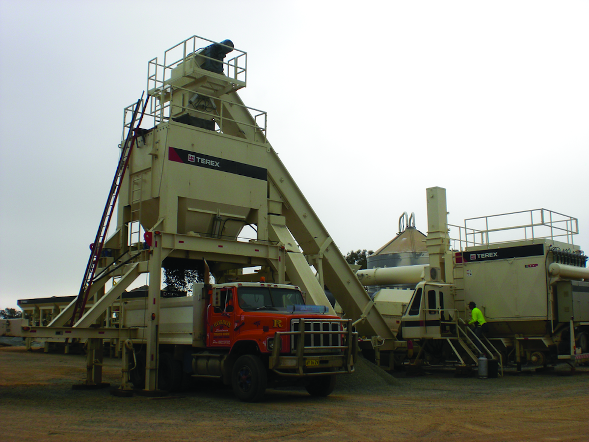 E100P Portable Asphalt Plant From Terex Roadbuilding For