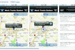 The free Mack Dealer Locator app, available for the iPhone or iPad, allows customers to quickly find the nearest location to service their Mack truck.
