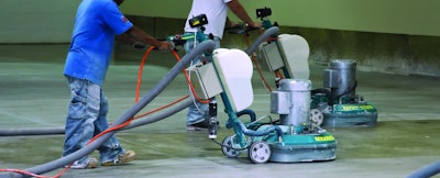 Two smaller, walk-behind machines can be used in tandem for increased productivity.
