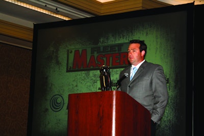 Mike Munson speaks about the Austin Way Initiative after accepting his Fleet Masters Award.