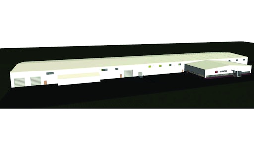 A rendering depicts the new 80,000-sq.-ft. Terex Bid-Well facility that will be built in Canton, SD.