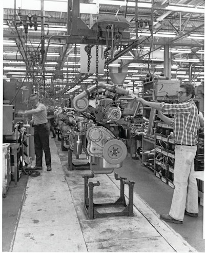 Mack's Hagerstown, Md., powertrain assembly plant in the 1970s.