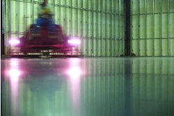 This unpolished, unsealed floor shows the finish Birdwell & Associates provides its customers, allowing for exposed concrete finishes over alternative wear surfaces.