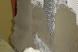 When applying a vertical overlay over wood, wire will need to be added to the surface.