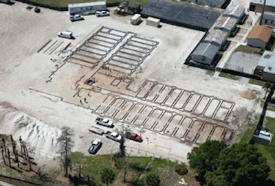 Foundations installed March 11 for Crestwood Middle School addition.
