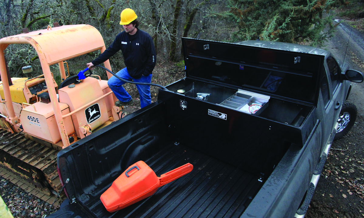 Fuel Tank Toolbox for Pickups From Highway Products Inc. For