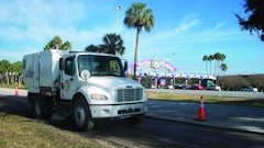 Central Sweeping Services has many unique clients including University of Central Florida (he said UFC, is that the same thing?) as well as Disney. 'We do a lot of work out at Disney, which is a specialty. You have to be a preferred contractor,' says Doug Swatkowski.