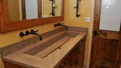 Eric Pottle, owner of Surface Works AZ located in Peoria, Ariz., completed a few preliminary sketches to determine the exact design of the sink.