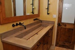 Eric Pottle, owner of Surface Works AZ located in Peoria, Ariz., completed a few preliminary sketches to determine the exact design of the sink.