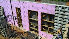 With E-MAXX, builders can place insulation on either the outside, inside or both sides of the wall. When placing it on the interior wall, contractors will be able to immediately hang the drywall.