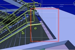 Building owners used a Building Information Model image like this of a misaligned staircase to force the engineer/contractor to settle out of court. Had the contractor used BIM pre-construction, a costly mistake could have been avoided.