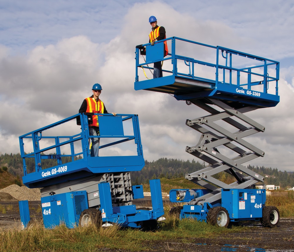 ワークシーカー 782871 GENIE GS-4069BE HYBRID BI-ENERGY SCISSOR WORK LIFT