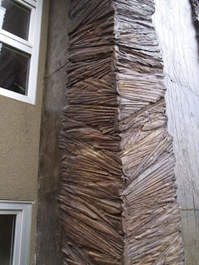 The 'Rough Grass' texture detail was created from a mold rather than a stamp to give it a more natural look.