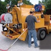 The spray tip on the hose wears out from all the abrasive material that passes through it. Brent Loutzenhiser, Seal-Rite, says a contractor shouldn?t be afraid to replace the spray wand when it becomes worn out.