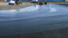 Through planning and orchestrating crew movement, Competitive Asphalt Coatings applied 80,000 gals. of uncut sealer in five days and striped 15,000 new parking stalls over three weeks.