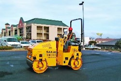 Sakai America offers three roller models in the 3-ton category with 39-, 47-, and 51-in. drums. Sirmons notes that the 47-in. drum is a likely candidate for contractors looking to move into the small parking lot market.