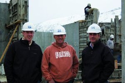 Left to right: Formco Foundations Operations Manager John Graber, Owner Kirby Justesen and General Manager Paul Smoot.