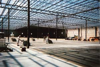 Crews with Ivan Rice & Sons completed a 60,000-square-foot pour in one day with help from its Somero laser screed. Special planning with the concrete producer helped the concrete flow smoothly all day, but owner Randy Rice says, 'We couldn't have done a job of that size in one day without the laser screed.'