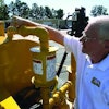 Open the recirculating valve to release pressure in the system and to allow material to recirculate. Leave this valve open throughout the winter.