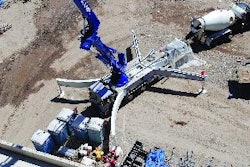 Outriggers should be set up on a large enough area to prevent tip overs. Before setting outriggers make sure there are no hidden voids or debris in the surrounding area.