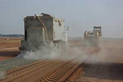 As soon as the water hits the ground, the clock starts to run. Compaction must begin within an hour of when water is applied.