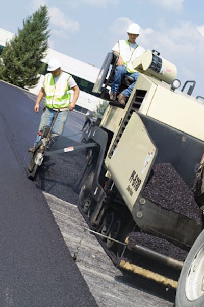 The screed operator knows the intricacies of the paving operation, and the work doesn't start until he says 'go.' But once he gives the okay, the paver operator takes control, and it's his job to make sure the work is ongoing at a pace that is as efficient and productive as possible.