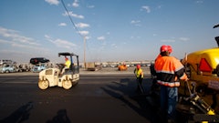 Before Sikes Asphalt could sealcoat the pavement they first removed and replaced more than 23,000 sq. ft. of repairs, then placed fabric overlays on more than 110,000 sq. ft.