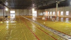 Think of a vapor retarder as though it were an imaginary 'bathtub' that should hold water if filled. Repair any tears and tape up areas around conduits and pipes.