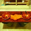 The finished bathroom vanity.