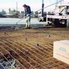 Above and below: Properly placed/supported reinforcement will result in properly located reinforcement in the slab. Consult manufacturers' literature for maximum chair and other support spacing and use a 12-inch minimum reinforcement spacing so workers can avoid walking on the reinforcement.