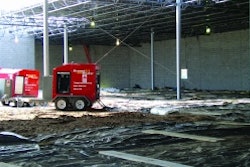 A frozen subgrade can sometimes be thawed by covering with insulating blankets, but heating may be required.