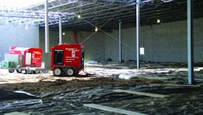 A frozen subgrade can sometimes be thawed by covering with insulating blankets, but heating may be required.