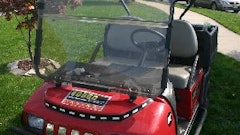 Eosso Brothers' first Courtesy Cart seated two people, and last year the contractor added a four-person Courtesy Cart to their fleet.