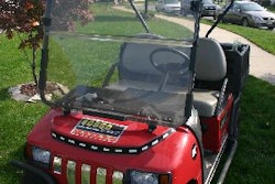 Eosso Brothers' first Courtesy Cart seated two people, and last year the contractor added a four-person Courtesy Cart to their fleet.