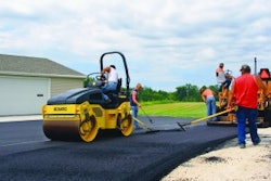 Bomag's BW120 AD-4 has an operating weight of 5,700 lbs. and measures less than 98 in. long.