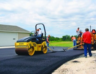 Bomag's BW120 AD-4 has an operating weight of 5,700 lbs. and measures less than 98 in. long.