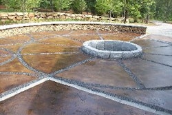 The overall feeling was to have a natural, meadow like, traditional surrounding to a barn that will be used in a non-traditional way as a lodge and entertaining space.