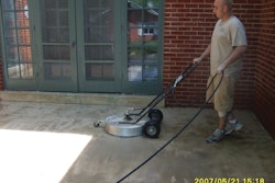 Proper surface prep includes removing any coatings or impurities on the concrete slab as well as leveling and profiling the concrete so the overlay can bond with the surface.