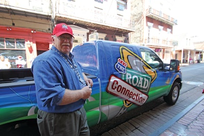 Curt Peterka, advertising manager for KPI-JCI and Astec Mobile Screens, will be one of several company employees who will travel the highways and interstates in the “Road Connection” truck to attend dealer stops, demo days, open houses and industry tradeshows. “The Road Connection” is a year-long campaign designed to demonstrate the need for infrastructure funding and generate a legislative call-to-action.