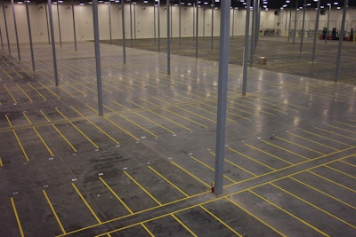 Many buildings such as warehouses and manufacturing facilities have indoor striping needs. Don't be afraid to ask your current parking lot customers if they need any indoor striping.