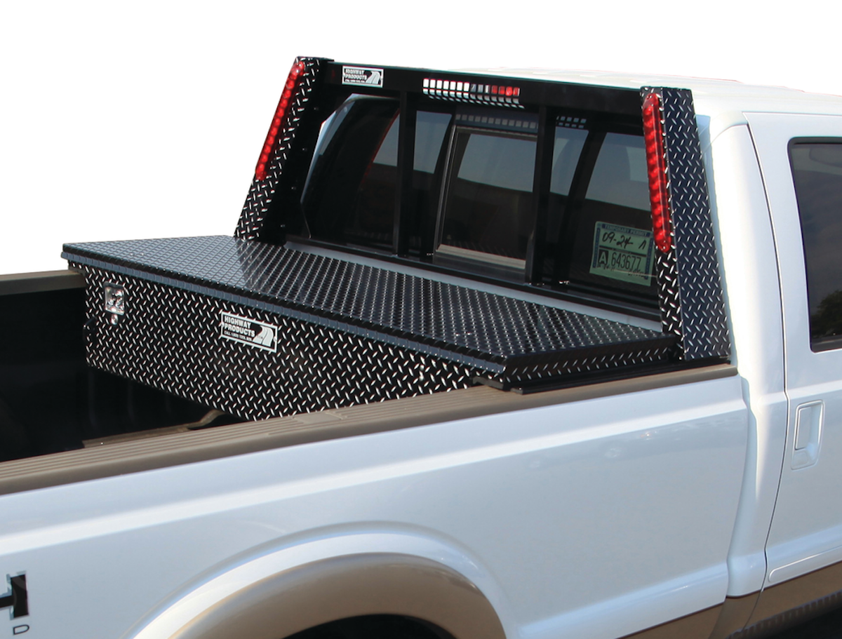 LoPro Toolbox and Headache Rack for Pickups From Highway Products Inc