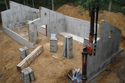 Kelder LLC used Thermomass to help insulate the two side concrete walls of this woodshop.