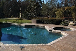 Mark Richardson says concrete pool deck overlays can be a great way to finish off landscaping and add value to a home.