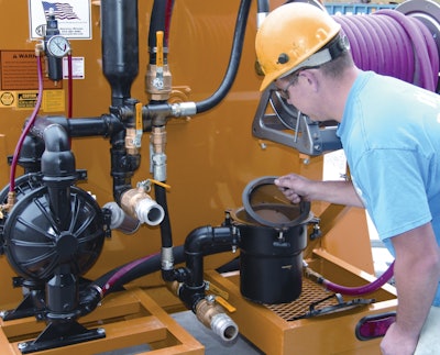 To avoid a clogged pump at the beginning of the season, contractors must drain, clean, and store the filter pot in a dry location.