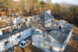 Due to space restrictions on the jobsite, Taylor Corporation had to cast its tilt-up panels at two separate locations. Since the screed was needed at the cast sites and the jobsite, Tommy Taylor utilized the Spin Screed roller screed for the finishing of both the walls and slab.