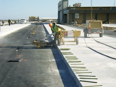 The pneumatic operation and high productivity capabilities make E-Z Drill Pavers' drill of choice.