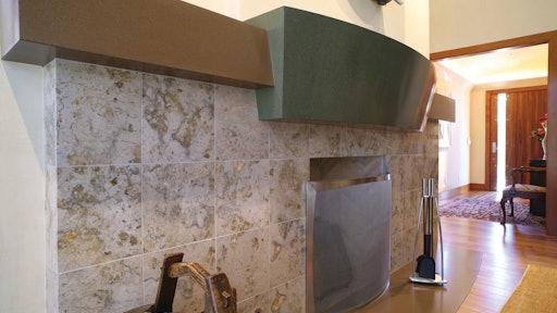 This piece was a challenging design which included I-beams and weighed over 750 lbs.
